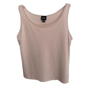 Eileen Fisher Pink Scoop Neck Tank Pink Small